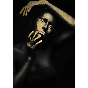 QUEENCE Am-hehu Gold Hochformat - Acrylglasbild QUEENCE Am-hehu Gold Hochformat - Acrylglasbild