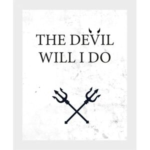 QUEENCE - THE DEVIL WILL I DO - 30x40 cm - Wandbild QUEENCE - THE DEVIL WILL I DO - 30x40 cm - Wandbild