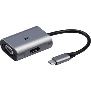 ISY IAD 1017-1 USB-C naar HDMI & VGA Adapter - adapter ISY IAD 1017-1 USB-C naar HDMI & VGA Adapter - adapter