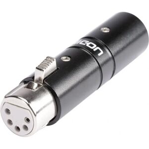 Adaptateur audio HICON HI-X3X5-MF - Prise et socket XLR - Noir - Publicité Adaptateur audio HICON HI-X3X5-MF - Prise et socket XLR - Noir - Publicité