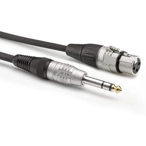 Sommer Cable HBP-XF6S-0060 lydkabel - 6,3 mm Jack - XLR hunn - 0,6 m - Svart Sommer Cable HBP-XF6S-0060 lydkabel - 6,3 mm Jack - XLR hunn - 0,6 m - Svart
