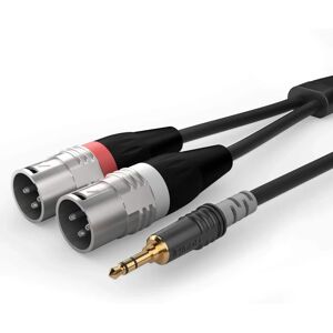 Cable adaptador Sommer Cable - 1,5m - Mini Jack estéreo / 2x XLR macho Cable adaptador Sommer Cable - 1,5m - Mini Jack estéreo / 2x XLR macho