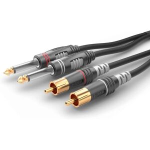 Sommer Cable HBA-62C2-0090 Audiokabel - 0,90m Svart Sommer Cable HBA-62C2-0090 Audiokabel - 0,90m Svart