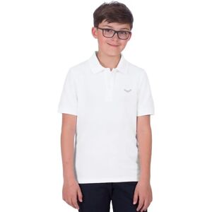 TRIGEMA Biały Polo - Klasyczny, Krótki rękaw, Wyprodukowano w Niemczech TRIGEMA Biały Polo - Klasyczny, Krótki rękaw, Wyprodukowano w Niemczech
