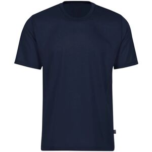 TRIGEMA Navy Katoen Unisex T-Shirt - Casual Kleding TRIGEMA Navy Katoen Unisex T-Shirt - Casual Kleding