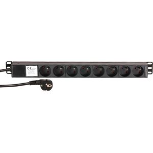 Adam Hall 87478 Hálózati hosszabbító - 8 foglalat, 2m kábel, rack 19" Adam Hall 87478 Hálózati hosszabbító - 8 foglalat, 2m kábel, rack 19"
