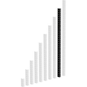 Adam Hall 61535B18 Steel Rack Rail - 18U, Black - Rack Type Adam Hall 61535B18 Steel Rack Rail - 18U, Black - Rack Type