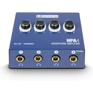 LD Systems LDHPA4 Headphones Amplifier - Support 4 Headphones - Compact Studio Tool LD Systems LDHPA4 Headphones Amplifier - Support 4 Headphones - Compact Studio Tool