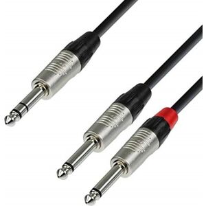 Adam Hall K4 YVPP 0090 Audio Cable - 0.9m, Black, Stereo/Mono Adam Hall K4 YVPP 0090 Audio Cable - 0.9m, Black, Stereo/Mono