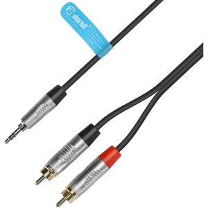 Adam Hall YWCC 0150 - Audio Cable with Stereo Jack and RCA - 1.5M Adam Hall YWCC 0150 - Audio Cable with Stereo Jack and RCA - 1.5M