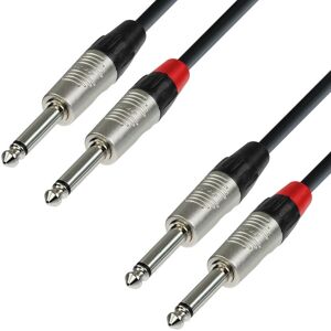 Adam Hall TPP 0600 Kabel audio - 6m, 2 x TRS 6,35mm - Czarny/Srebrny Adam Hall TPP 0600 Kabel audio - 6m, 2 x TRS 6,35mm - Czarny/Srebrny