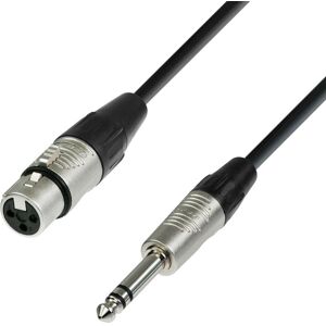 Adam Hall K4 BFV 1000 Microfoon Kabel - 10m, XLR naar 6,35mm TRS, Zwart Adam Hall K4 BFV 1000 Microfoon Kabel - 10m, XLR naar 6,35mm TRS, Zwart