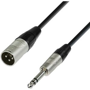 Adam Hall K4 BMV 0500 Audio Cable - 5m, XLR Male to TRS 6.35mm, Black Adam Hall K4 BMV 0500 Audio Cable - 5m, XLR Male to TRS 6.35mm, Black