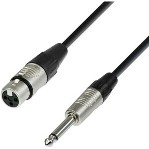 Adam Hall K4 MFP 0600 Microphone Cable - XLR Female to 6.35mm Mono - 6m Adam Hall K4 MFP 0600 Microphone Cable - XLR Female to 6.35mm Mono - 6m