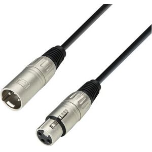 Cable de micrófono Adam Hall K3MMF0100 - 1m, Negro, Simétrico Cable de micrófono Adam Hall K3MMF0100 - 1m, Negro, Simétrico