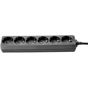 Adam Hall 8747 X 6 Rallonge électrique - 6 Prises - 1,4m - Noir - Publicité Adam Hall 8747 X 6 Rallonge électrique - 6 Prises - 1,4m - Noir - Publicité