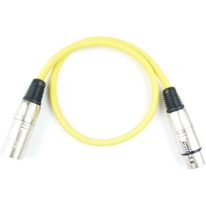 Adam Hall Cables 3 Star MMF 0050 YEL - Microfoon Kabel XLR female naar XLR male 0,5m geel Adam Hall Cables 3 Star MMF 0050 YEL - Microfoon Kabel XLR female naar XLR male 0,5m geel