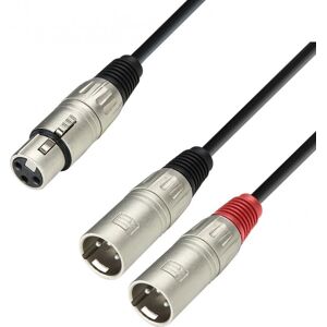 Adam Hall K3 YFMM 0600 - Kabel audio XLR samice na 2 XLR samec, 6 m Adam Hall K3 YFMM 0600 - Kabel audio XLR samice na 2 XLR samec, 6 m