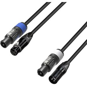 Adam Hall Cables 0150 - Hybrid Cable DMX PowerCON Neutrik 3-Pole 1.5m Adam Hall Cables 0150 - Hybrid Cable DMX PowerCON Neutrik 3-Pole 1.5m