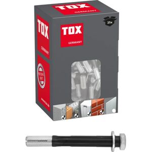 TOX Modelo 030101621 Tapón de pared/Anclaje - Control de expansión - 25 piezas TOX Modelo 030101621 Tapón de pared/Anclaje - Control de expansión - 25 piezas