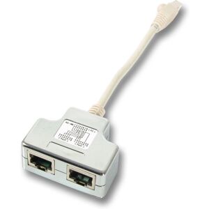 EFB Elektronik K5122.015 Nätverksdelare - Vit, Dubbla portar EFB Elektronik K5122.015 Nätverksdelare - Vit, Dubbla portar