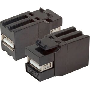 EFB Elektronik EB527V2 - USB Keystone Module - Zwart - module EFB Elektronik EB527V2 - USB Keystone Module - Zwart - module