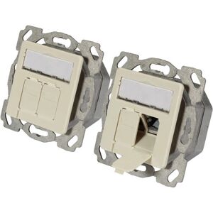 EFB Elektronik ET-25133.1V1 Uscita di rete - 2 RJ-45, Bianco EFB Elektronik ET-25133.1V1 Uscita di rete - 2 RJ-45, Bianco