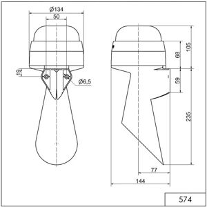 Werma 57400060 - Signal Horn 115-230VAC Grey Werma 57400060 - Signal Horn 115-230VAC Grey