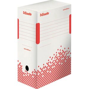 Esselte 623909 recycled storage box - A4/folio - white/red - 150mm depth Esselte 623909 recycled storage box - A4/folio - white/red - 150mm depth