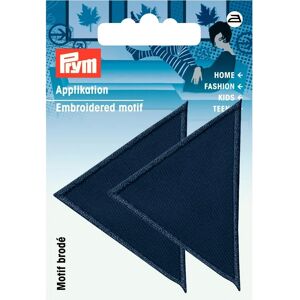 Prym Large Dark Blue Triangular Patch - Pack of 2 - Embroidery Patch Prym Large Dark Blue Triangular Patch - Pack of 2 - Embroidery Patch