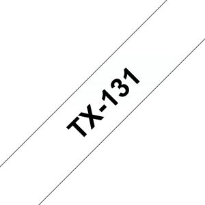 Brother TX-131 label-making tape - Laminated 12mm x 15.4m, Black on Transparent Brother TX-131 label-making tape - Laminated 12mm x 15.4m, Black on Transparent