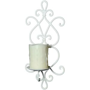 AMBIENTE HAUS - Increto 36cm - Weiß - Wandkerzenhalter AMBIENTE HAUS - Increto 36cm - Weiß - Wandkerzenhalter