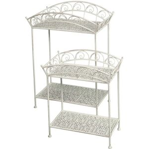 AMBIENTE HAUS Weiß Beistelltisch 32x52x32 cm AMBIENTE HAUS Weiß Beistelltisch 32x52x32 cm