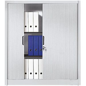 Armoire en acier avec porte à rouleaux horizontale - Armoire de rangement - Publicité Armoire en acier avec porte à rouleaux horizontale - Armoire de rangement - Publicité