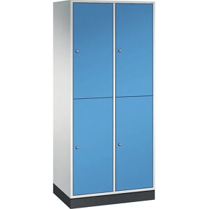 C+P Hellgrau / Hellblau Zweistufiger Kleiderschrank - Schrank C+P Hellgrau / Hellblau Zweistufiger Kleiderschrank - Schrank