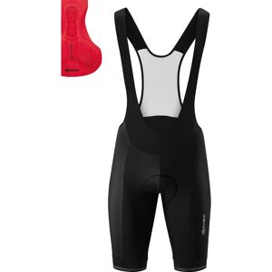 GONSO SITIVO BIB Cycling Bib Shorts - Men's, Red, Recycled Polyamide, Stretch GONSO SITIVO BIB Cycling Bib Shorts - Men's, Red, Recycled Polyamide, Stretch