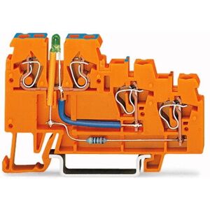 WAGO 270-564/281-483 Terminal Block - Orange - 3 Conductors WAGO 270-564/281-483 Terminal Block - Orange - 3 Conductors