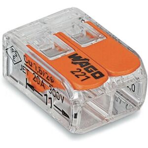 Wago 221-412 Wire Connector Orange - Connectors Wago 221-412 Wire Connector Orange - Connectors