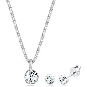 Conjunto de Joyería de Plata Elli - Collar y Pendientes para Mujeres Conjunto de Joyería de Plata Elli - Collar y Pendientes para Mujeres