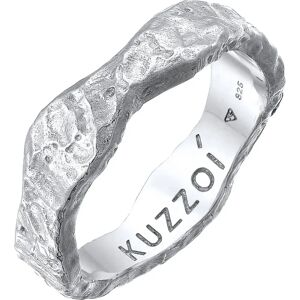KUZZOI Sterling Silber Organischer Struktur Herrenring - Ring 62mm KUZZOI Sterling Silber Organischer Struktur Herrenring - Ring 62mm