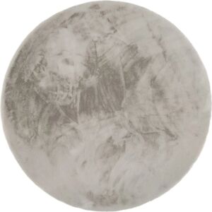 OCI ALISSA - Mikrofaser-Teppich - 80cm Durchmesser - Grau OCI ALISSA - Mikrofaser-Teppich - 80cm Durchmesser - Grau