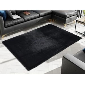 OCI DIE TEPPICHMARKE Rocky Soft - Kunstfell Teppich - 80x150 cm - Schwarz OCI DIE TEPPICHMARKE Rocky Soft - Kunstfell Teppich - 80x150 cm - Schwarz