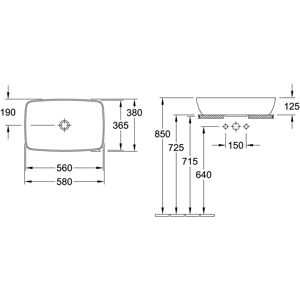 Lavabo encastré Villeroy & Boch Artis - Lavabo de salle de bain - Publicité Lavabo encastré Villeroy & Boch Artis - Lavabo de salle de bain - Publicité