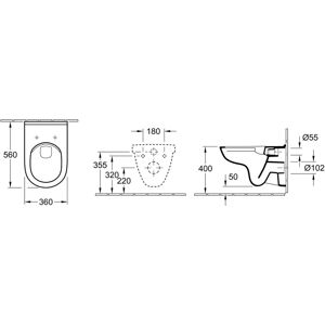 Villeroy & Boch O.Novo WC Suspendu - Grand Flusher - Publicité Villeroy & Boch O.Novo WC Suspendu - Grand Flusher - Publicité