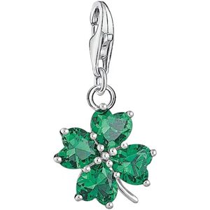 Thomas Sabo Silber Grün Kleeblatt Anhänger - Charm Club Thomas Sabo Silber Grün Kleeblatt Anhänger - Charm Club