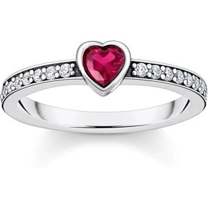 Thomas Sabo Roter Zirkonia Herzring - Damen - Größe 50 Thomas Sabo Roter Zirkonia Herzring - Damen - Größe 50