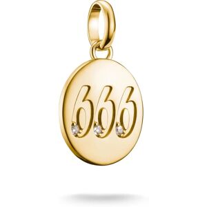Thomas Sabo Charm White/Gold - Angel Number 666 Charm Thomas Sabo Charm White/Gold - Angel Number 666 Charm