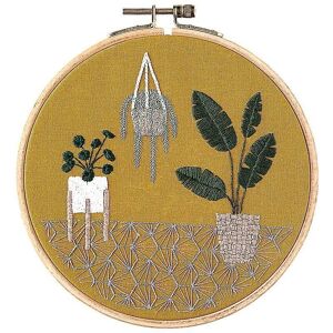 Kit de broderie au point de croix Rico Design - Plantes tropicales multicolores Kit de broderie au point de croix Rico Design - Plantes tropicales multicolores