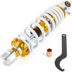 MotoForce Adjustable 300mm Shock Absorber for Scooters - Gold/White MotoForce Adjustable 300mm Shock Absorber for Scooters - Gold/White