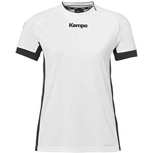 Maillot de football femme blanc/noir à manches courtes - KEMPA Équipement sportif - Publicité Maillot de football femme blanc/noir à manches courtes - KEMPA Équipement sportif - Publicité